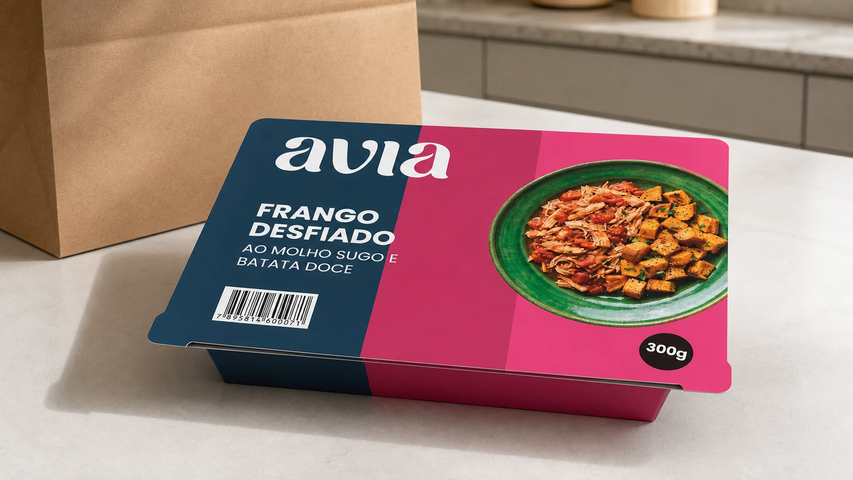 Embalagem Avia de Frango desfiado