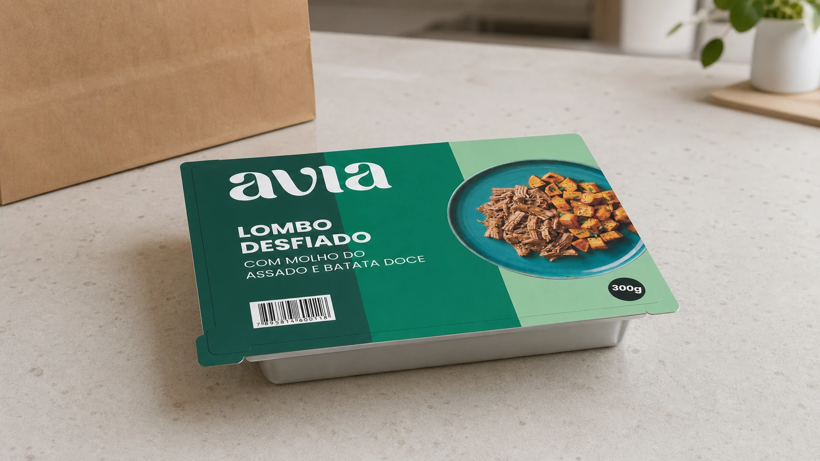 Embalagem Avia de Lombo desfiado