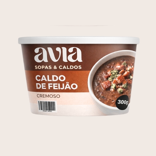Caldo de feijão servido: cremoso e cheio de sabor